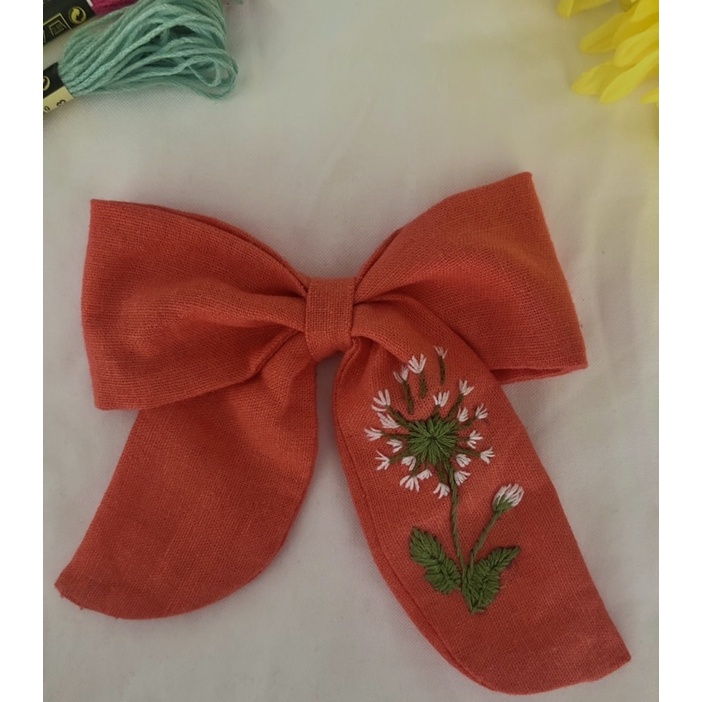 Dây cột tóc thêu tay