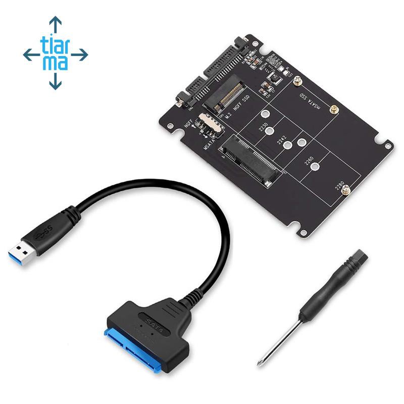 Đầu Đọc Thẻ Chuyển Đổi Từ M.2 Ngff Or Msata Sang Sata 3.0 Usb 3.0 Sang 2.5 Sata 2 Trong 1 Cho Pc Laptop | BigBuy360 - bigbuy360.vn