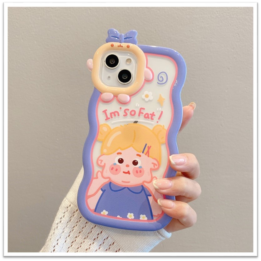 Ốp lưng lượn sóng cho iPhone 6/6s, 6 Plus/6s Plus, 7/8/SE 2020, 7 Plus/8 Plus hình cô gái