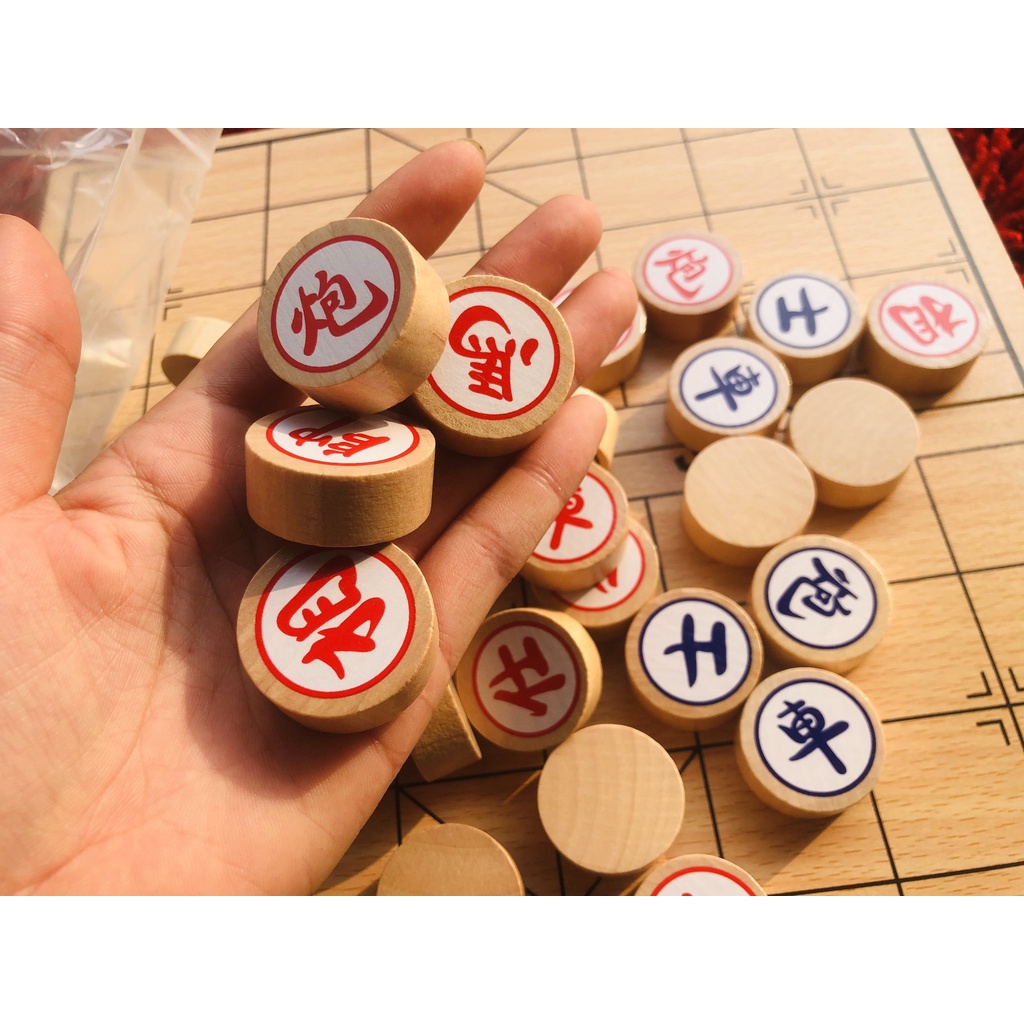 Đồ Chơi Board Game Cờ Tướng Có Hộp Đựng Tiện Lợi Bàn Cờ Bằng Gỗ Rèn Luyện Khả Năng Tư Duy Nhanh Nhạy
