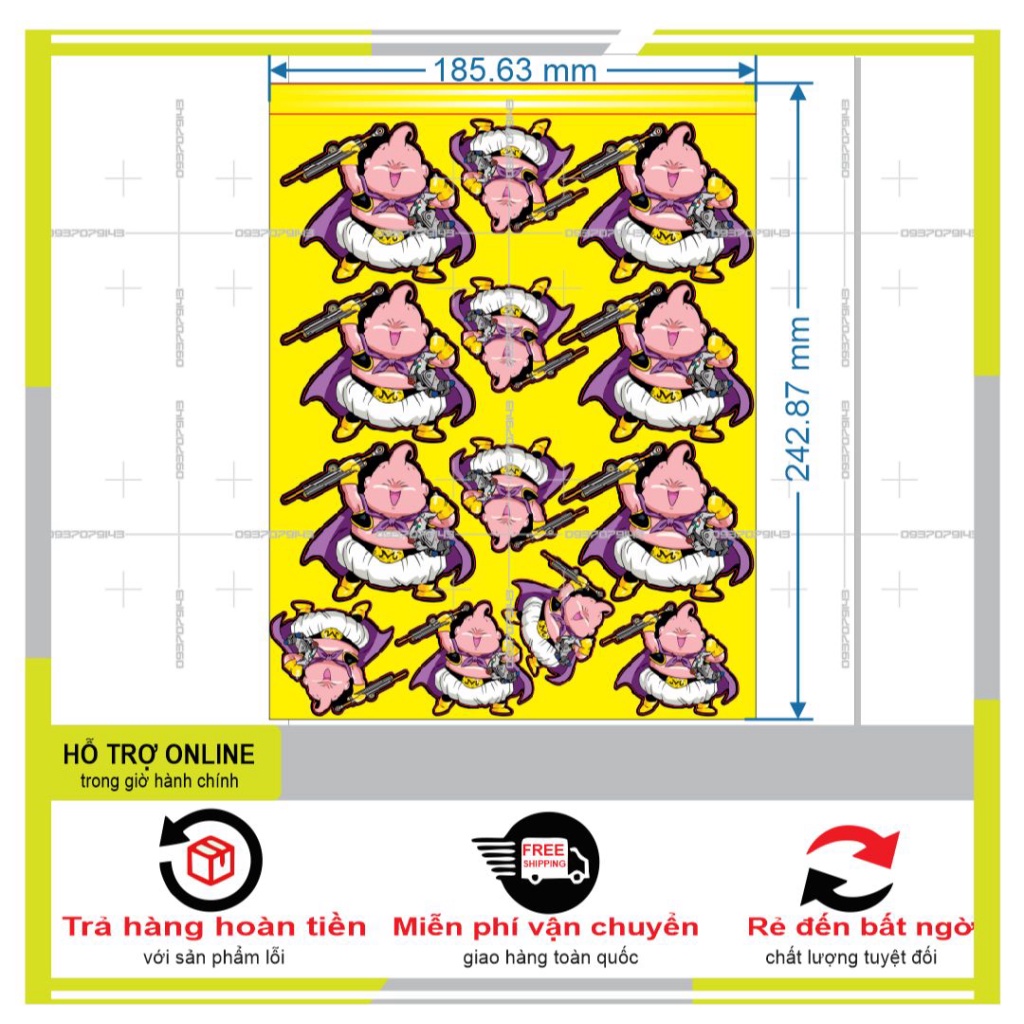 LOGO STICKER DÁN XE MÁY M65 - DUNG DECAL