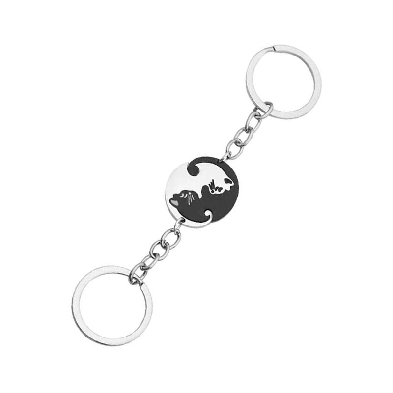 Set 2 móc khóa hình mèo lười xinh xắn dễ thương