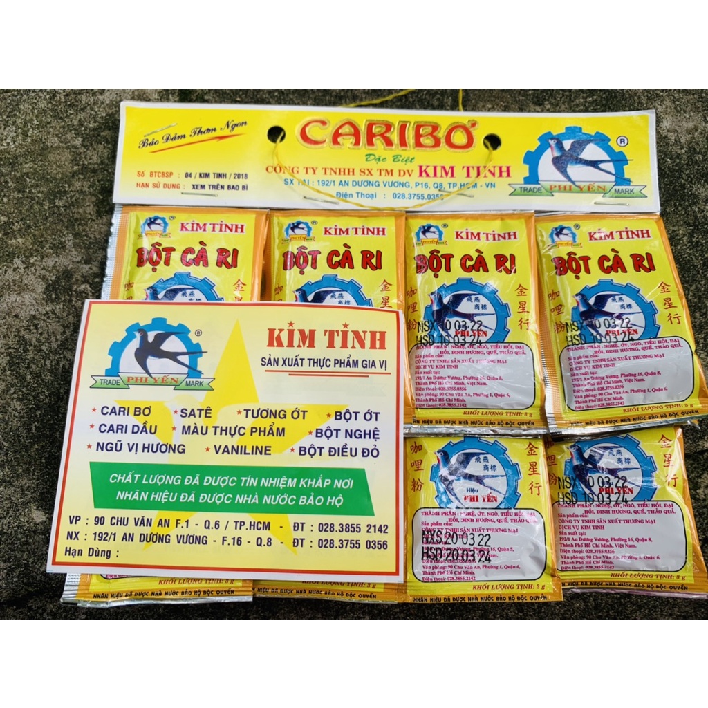 COMBO 5 GÓI BỘT CARIBƠ 3GR KIM TINH