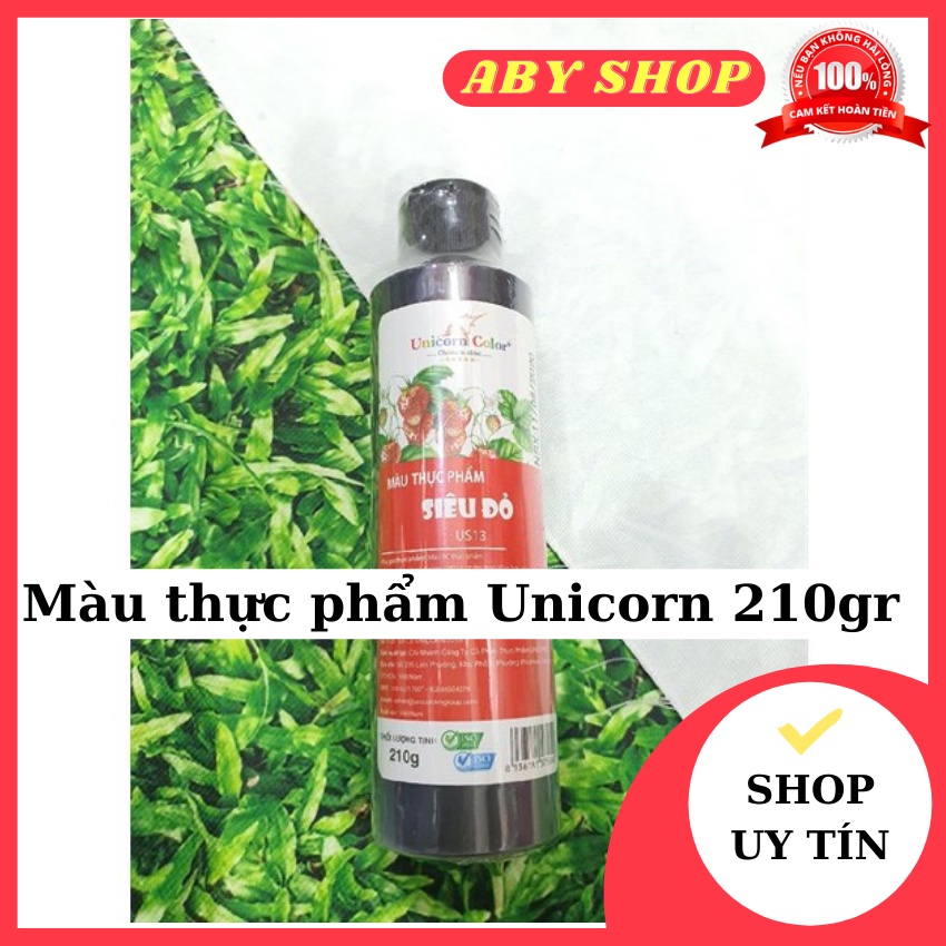 Màu thực phẩm Unicorn 210gr ⚡ GIÁ SỐC ⚡ tạo màu thực phẩm món ăn, thức uống, bánh kẹo