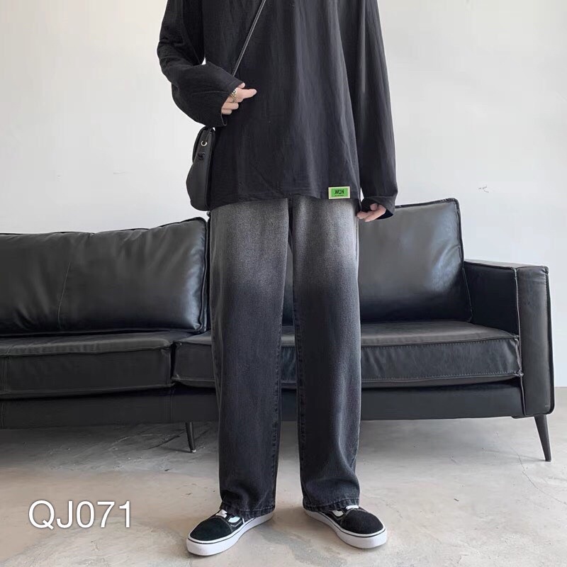 Quần Jean Baggy nam VN CLO ống ộng phối màu - QJ071