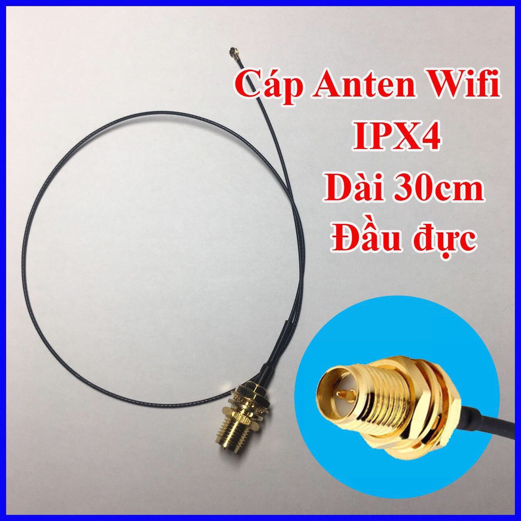 Cáp nối dài card wifi ngff tới anten IPX4