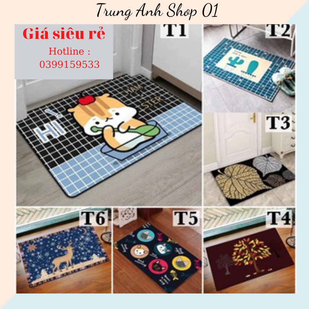 Thảm Chân 3D Chống Trượt 40x60cm Hot Hit THAM3D