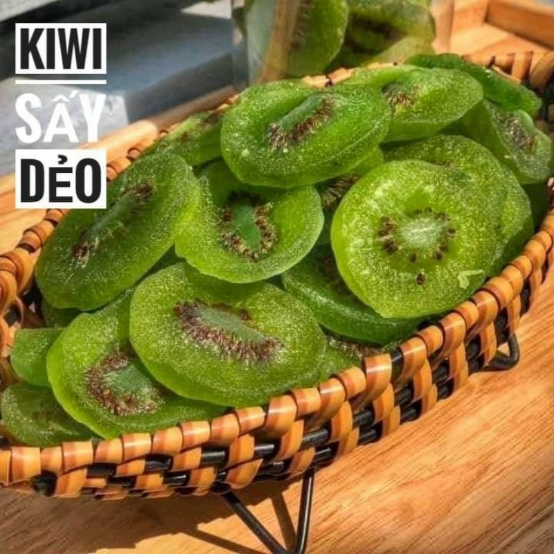 Mứt Kiwi sấy dẻo lon 500gram [FREE SHIP]TỪ ĐƠN 50K, [Loại Đặc Biệt] Hàng ngon nhà làm