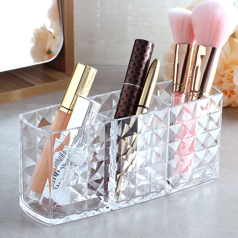Hộp đựng cọ trang điểm/ son môi TAILI bằng acrylic trong suốt