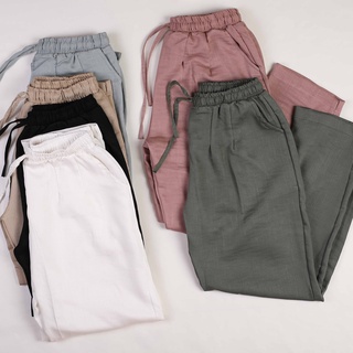 Quần Đũi Nữ, Quần Baggy, Quần Ống Suông Nữ, Chất Vải Đũi Tre, Mặc Thoải Mái Cá Tính