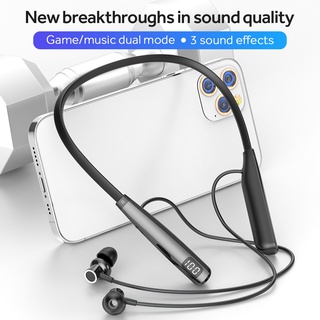 Tai Nghe Bluetooth Không Dây 100 Giờ Có Mic Và Nam Châm Kiểu Dáng Thể Thao Cho Điện Thoại IOS Android