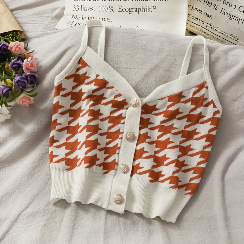 Single breasted sweater vest for autumn and winter