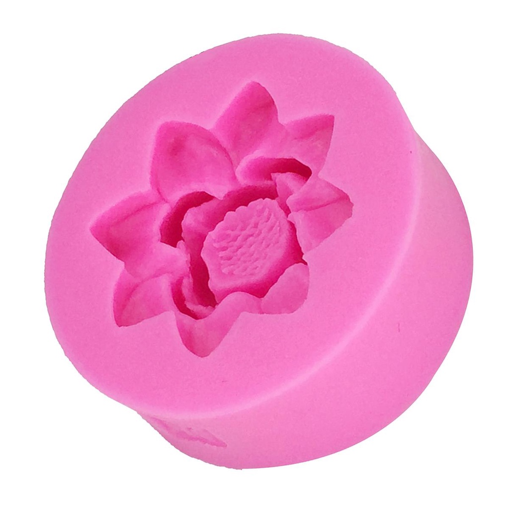 Khuôn Làm Bánh Chất Liệu Silicone Tự Làm Hình Hoa Sen Dễ Thương