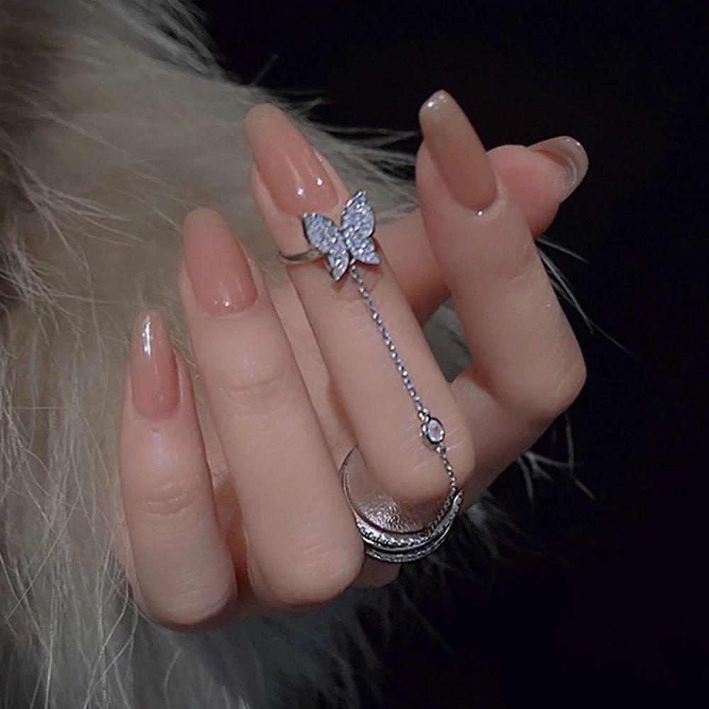 OKDEALS Butterfly Ring New Punk Jewelry Fashion Harajuku