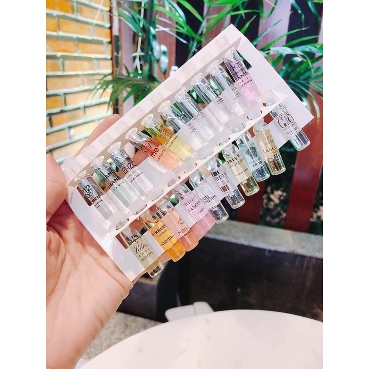 SET NƯỚC HOA TEST MINI 20 CHAI 20 MÙI 20 HÃNG KHÁC NHAU