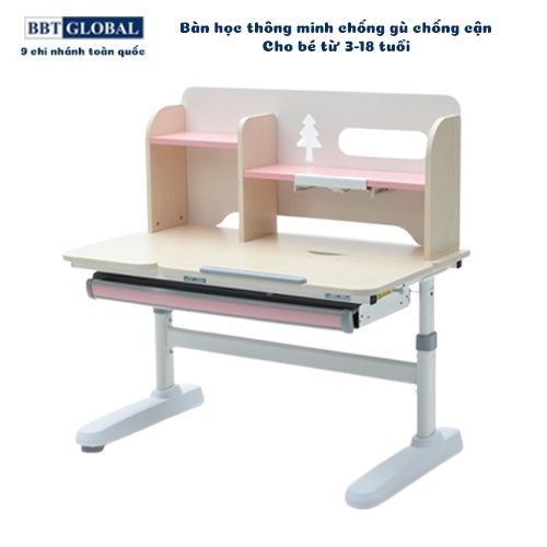 {TẶNG ĐÈN CHỐNG CẬN} Bàn học thông minh chống gù chống cận BBT GLOBAL dài 105cm BB201-105