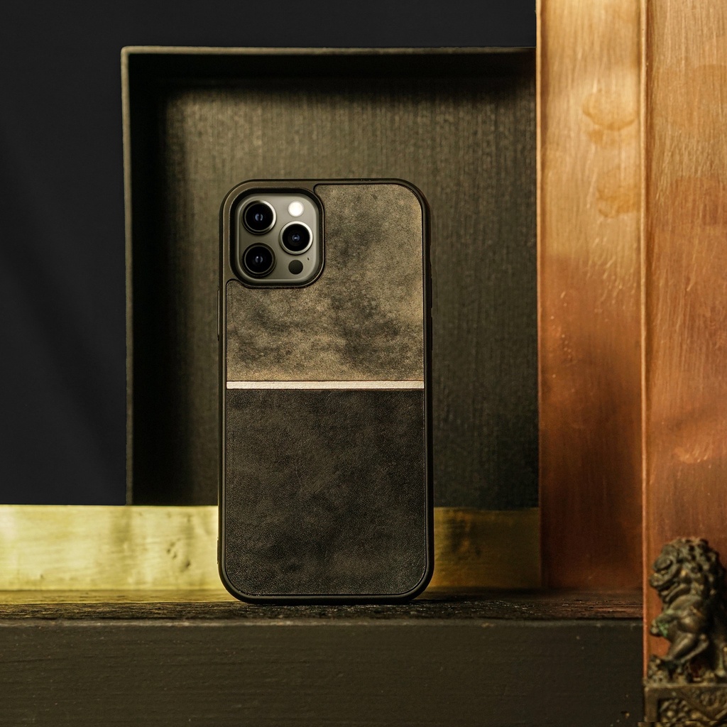 Ốp da Đỏ Case - mẫu The Line Đen - Ốp iphone/samsung - Docase.vn