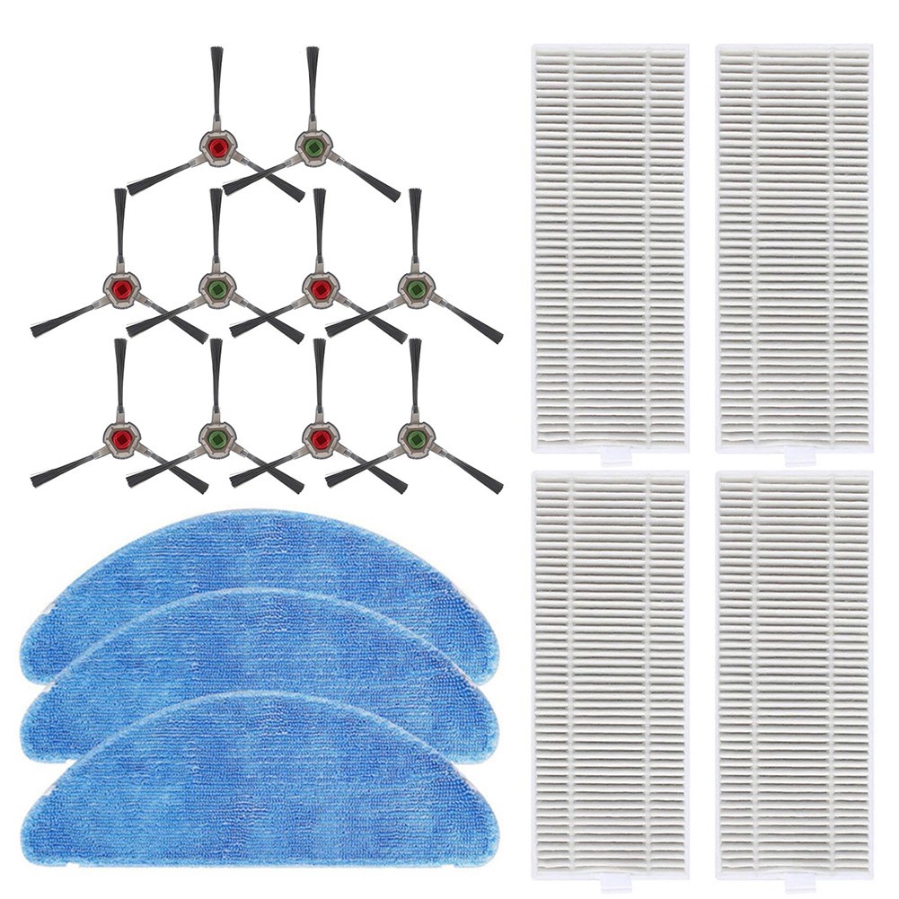 Bộ Cọ Bên + Tấm Lọc Cho Robot Hút Bụi Yeedi K650 Mới