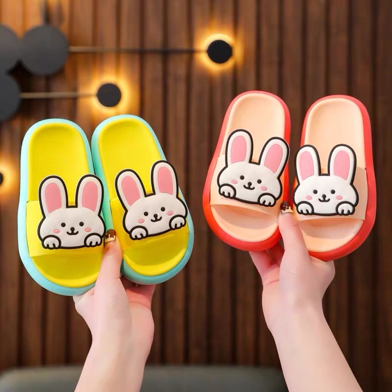 Dép lê bé gái hình thỏ đáng yêu,đế siêu êm chống trơn cực tốt