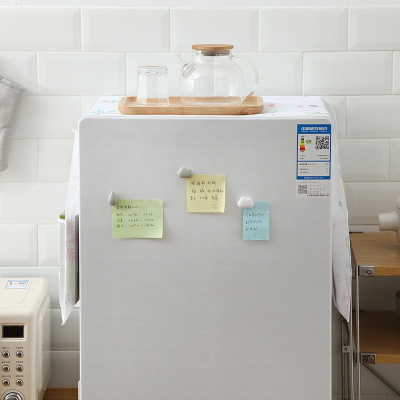 Tấm Phủ Tủ Lạnh - Bảo Vệ Tủ Lạnh Chống Thấm Nước, Đựng Đồ Tiện Dụng GD80