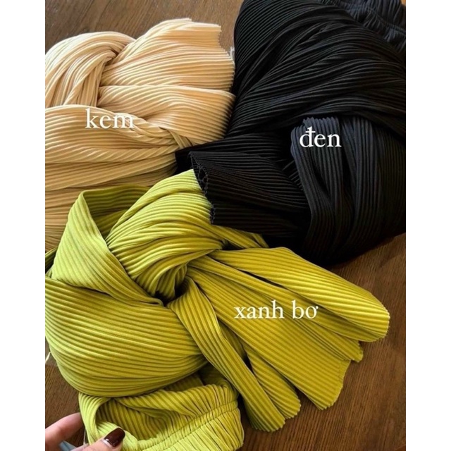 Quần suông tăm to ống sớ tôn dáng màu sắc