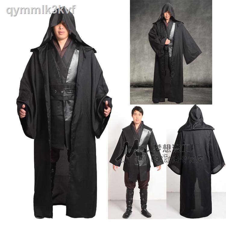 ❣✓Trang phục cosplay Star Wars Đen Samurai Skywalker Anakin Áo choàng Laser Sword Halloween Trọn bộ