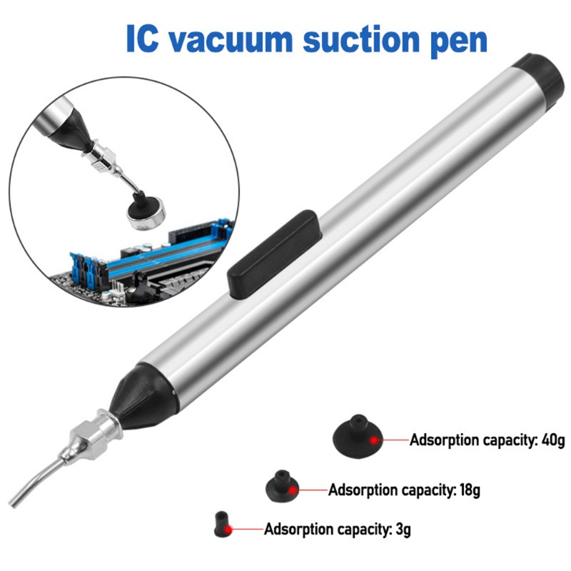 Dụng cụ bút hút chân không IC SMD kèm 3 đầu hút tiện dụng