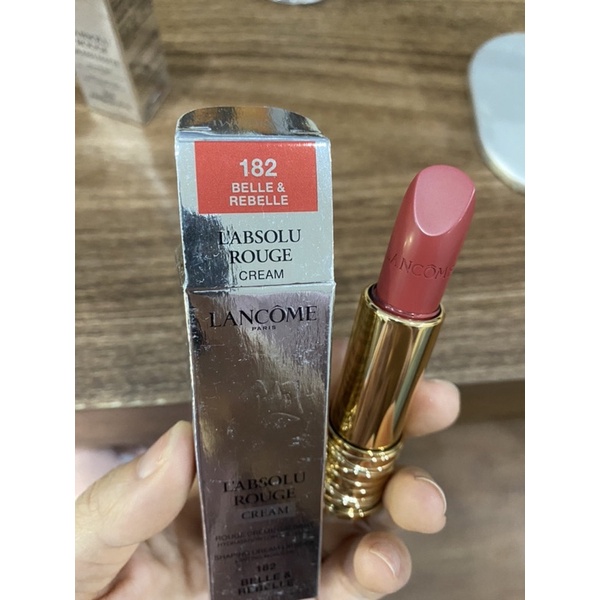 Son Lancome L’Absolu Rouge Drama bản mới 2021 - màu 182 cam gạch base đỏ
