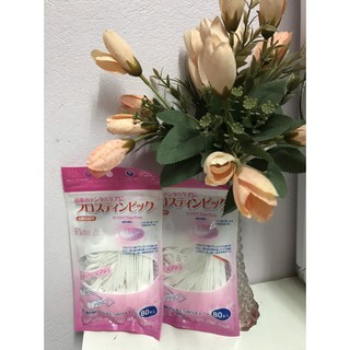 Tăm Chỉ Nha Khoa Nhật SUNNY Gói 80 Cây (Gói Màu Hồng)