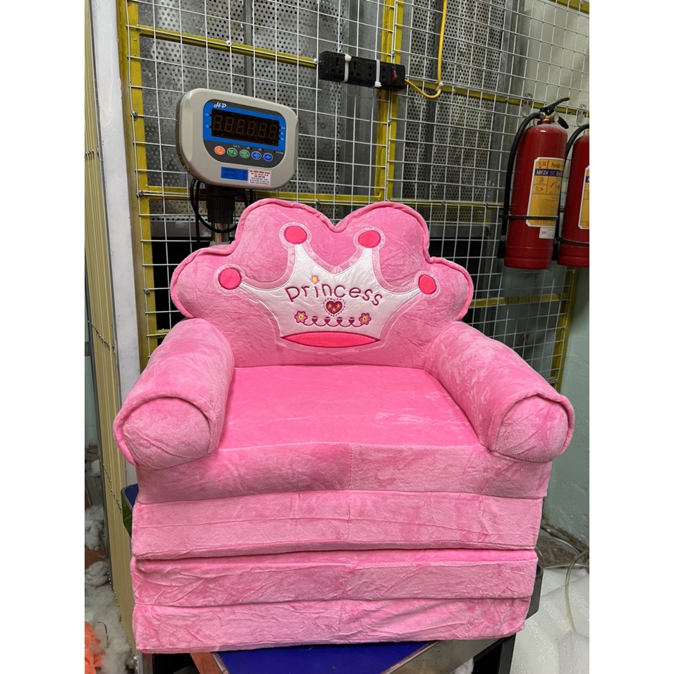 Ghế sofa cho bé, ghế lười hình thú cho bé 4 tầng Vương miện hồng