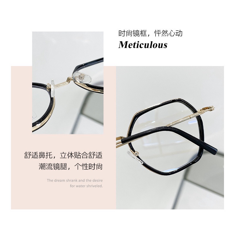 (KIQI-FASHION) COD Mắt Kính Chống Bức Xạ Thời Trang Hàn Quốc Dành Cho Nam Và Nữ