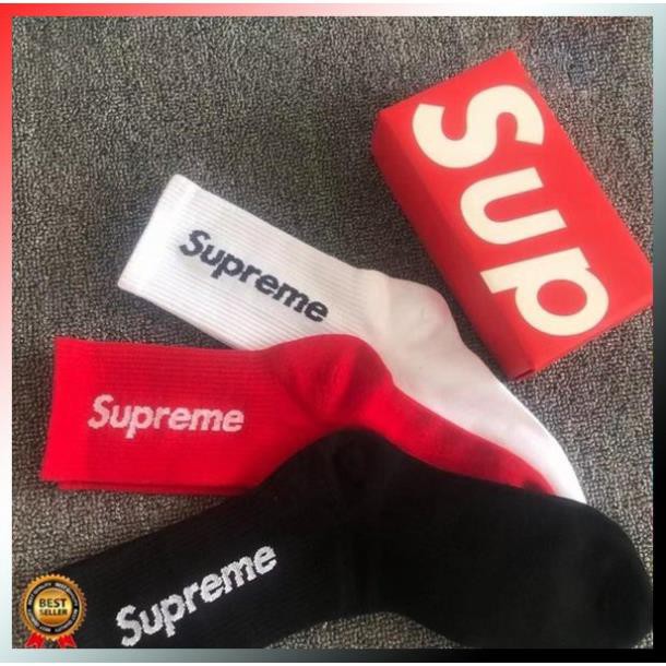Tất/vớ thời trang Cổ Cao ✨SUPREME✨cao cấp,nam nữ,thể thao,Nike,NY,LA,Drew,Champion,Adidas, Puma, Vans, Gucci,Mizuno,