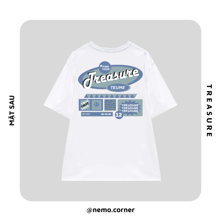 Áo Thun In Hình Chữ Treasure