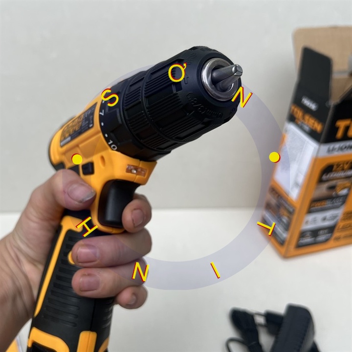 Máy khoan pin Tolsen 79036 (máy kèm 1 pin 1 sạc)