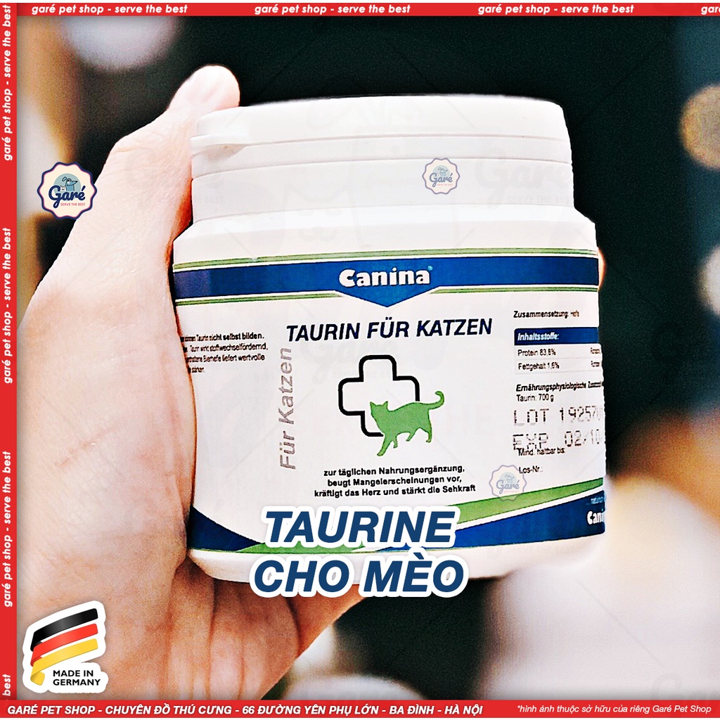 100gr - Taurine Canina cho Mèo để duy trì thị lực và hỗ trợ các chức năng tim hàng nhập Đức
