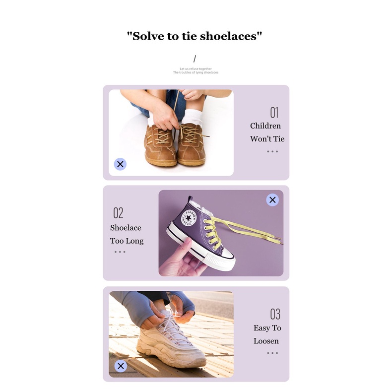 Dây Giày Co Giãn Không Cần Buộc Màu Trắng/Đen