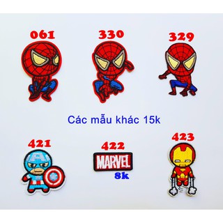 Sticker vải, patch ủi siêu anh hùng