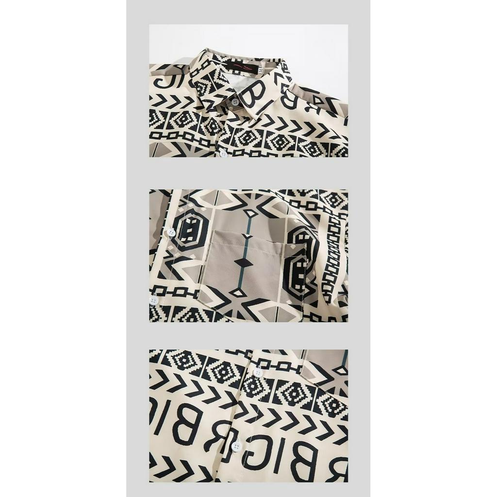 Áo Sơ Mi Ngắn Tay Thời Trang Mùa Hè Nhật Bản Dành Cho Nam