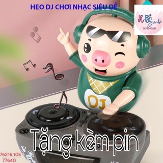 Hàng sẵn. heo phát nhạc. chú heo chơi dj năng động siêu dễ thương nhảy theo nhac và đèn cho bé