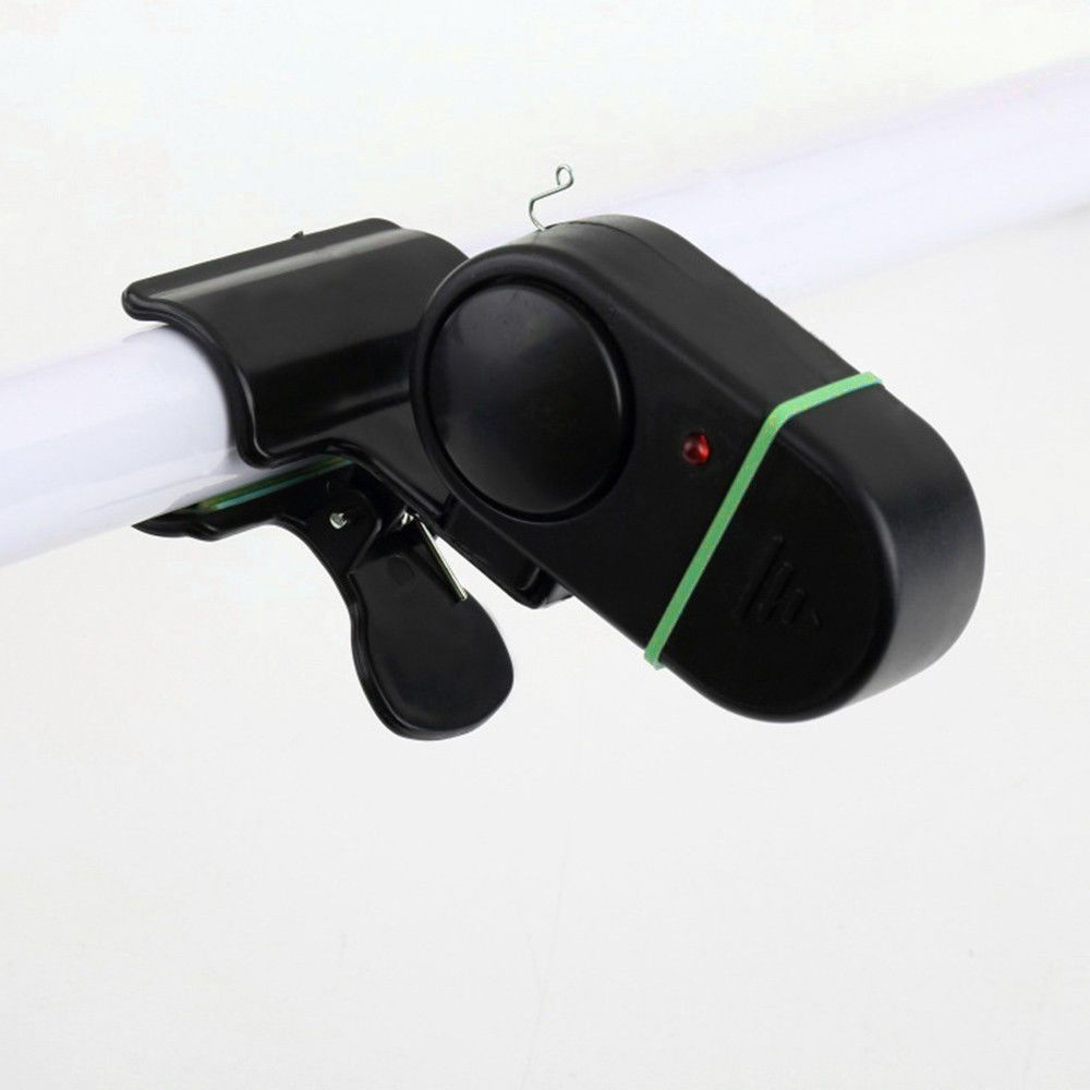 Chuông Báo Động Cá Cắn Câu Có Đèn Led Màu Đen Nhiều Màu