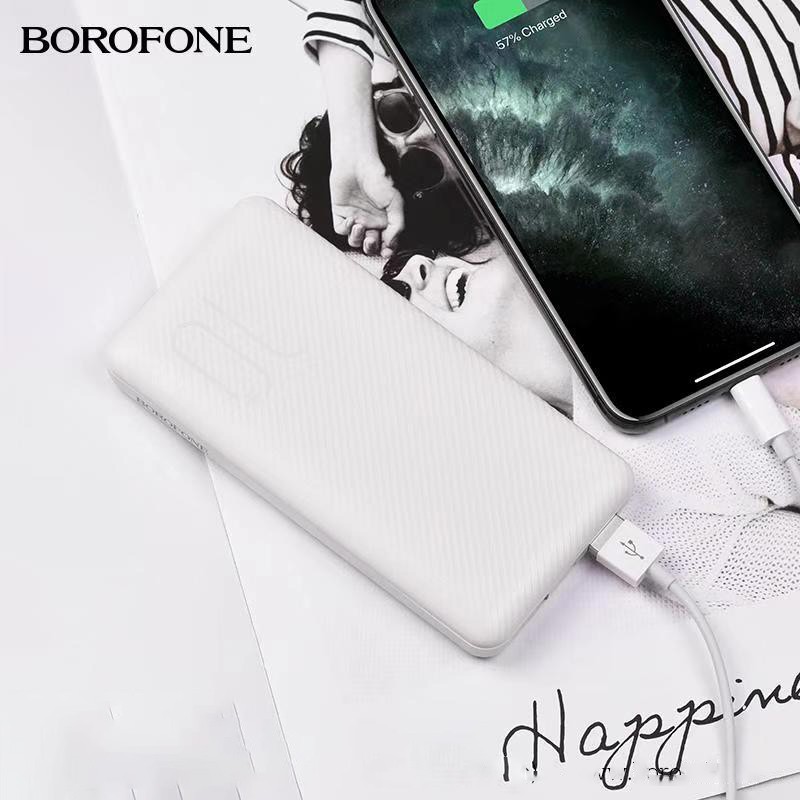 [Chính Hãng] Pin Dự Phòng Borofone BT28 10000mAh - 2 Cổng Ra 2A, Công Tắc Tắt Bật Tiện Lợi