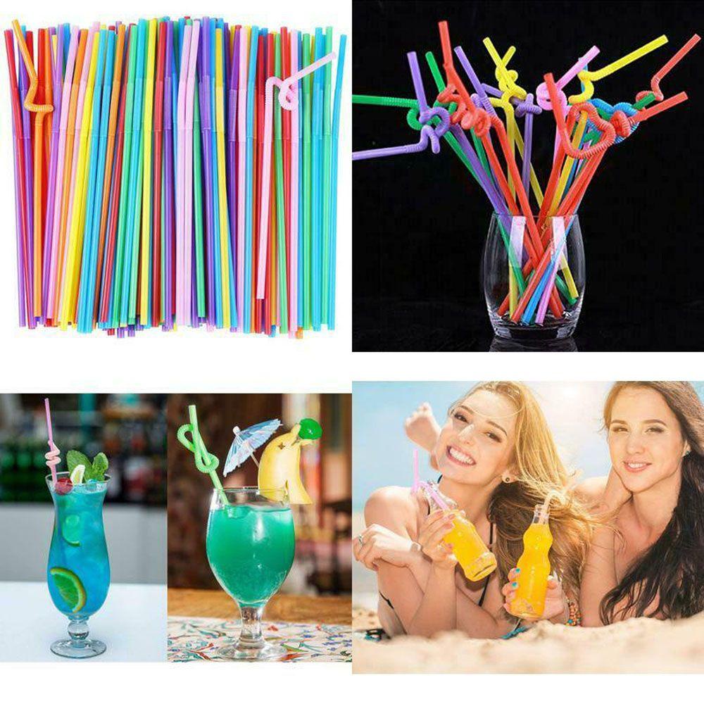 Ống Hút Cong Bằng DAPHS Dùng Một Lần Trang Trí Tiệc Cocktail / Nhà Bếp