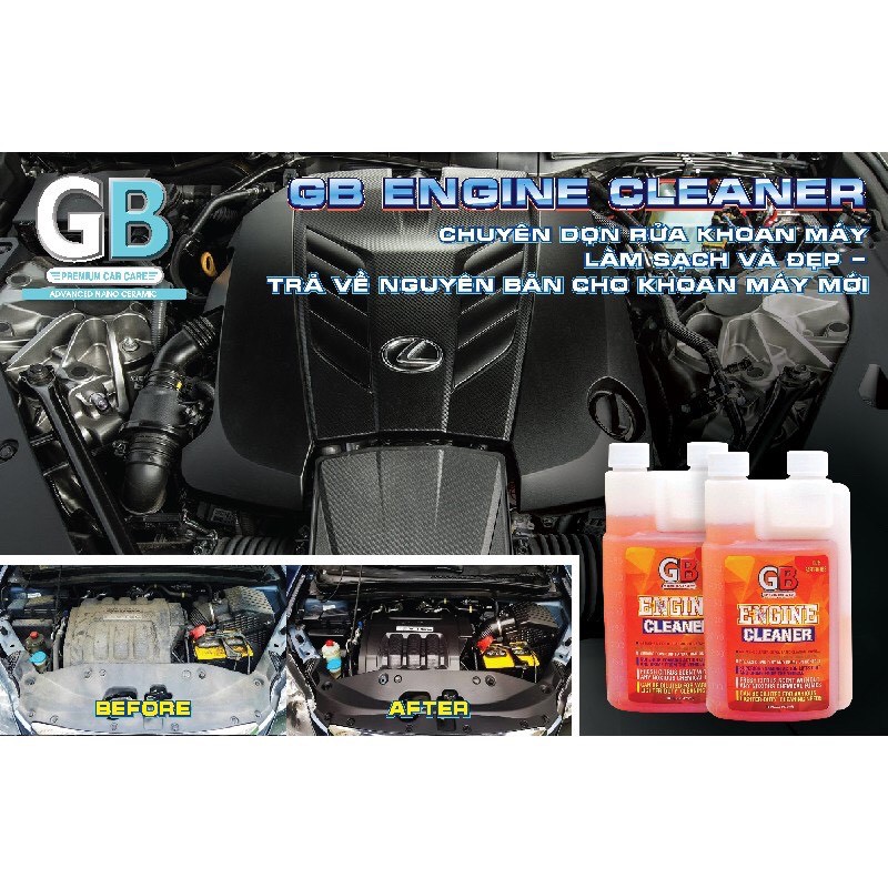 Dung dịch vệ sinh khoang máy GB Engine Cleaner 473ml chamsocxestore