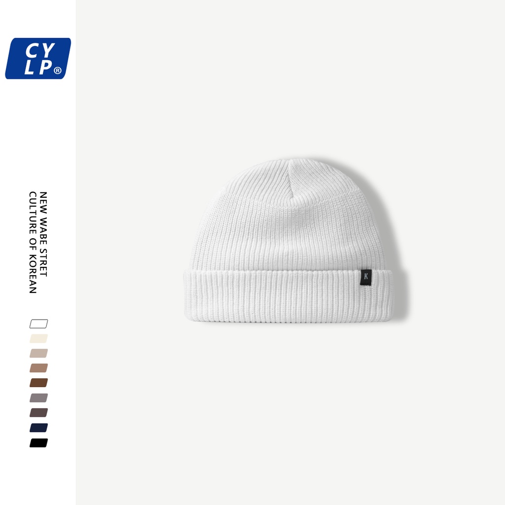 Mũ Len Dệt Kim In Chữ K Đơn Giản Bảo Vệ Tai Thời Trang Mùa Đông Phong Cách Hàn Quốc Cho Nam Và Nữ