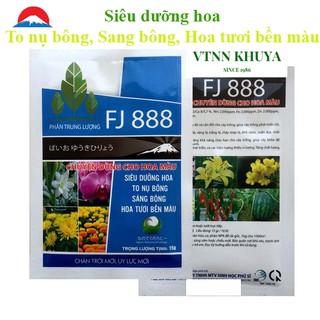 Phân bón trung lượng FJ 888 gói 15gr Dưỡng hoa - To nụ - Sáng bông
