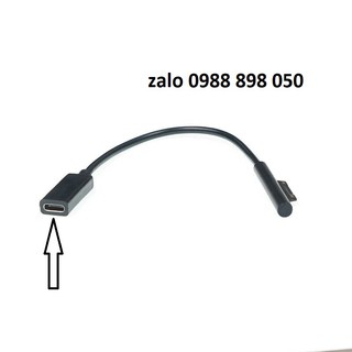 Bộ cáp usb đầu type-c cái sang đầu sạc surface