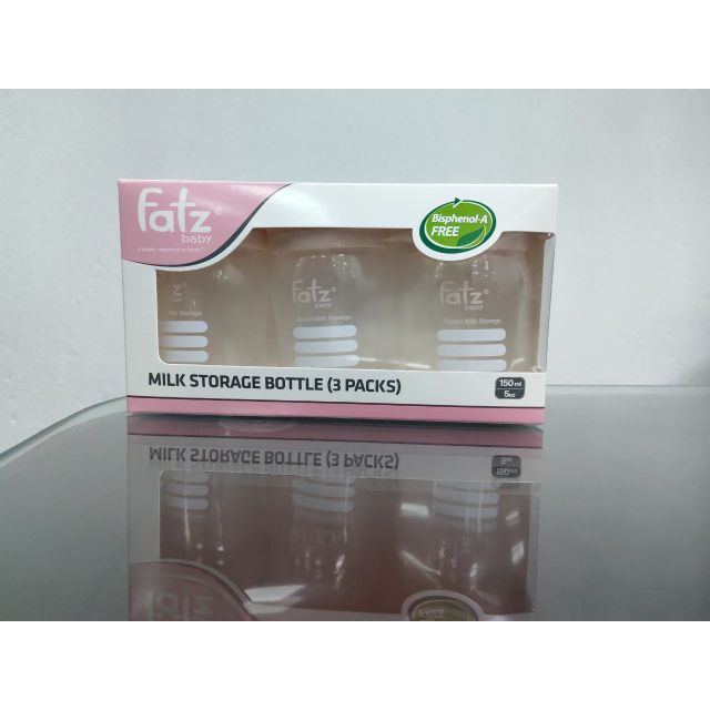 Hộp 3 bình trữ sữa Fatz Hàn Quốc 150ml cổ rộng THUYSHOP261289