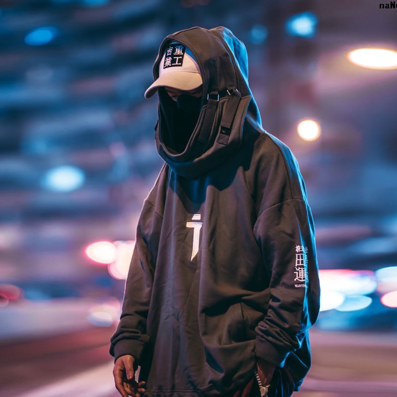 Áo Khoác Hoodie Cổ Cao Phong Cách Hip Hop Cá Tính Cho Nam Và Nữ