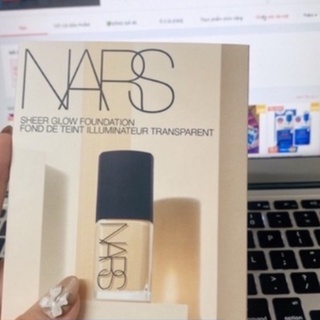 Set Kem Nền Nars sheer glow Foundation Simple 4 ô