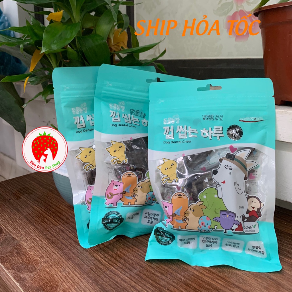 [Có sẵn] Chew bổ xung dinh dưỡng sạch miệng cho chó 100g